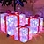 cheap Christmas Lights-Set of 3 Christmas 60 LED Lighted Gift Boxes Transparent Warm White Lighted Christmas Box Decrations Presents Boxs with Red Bows for Christams Tree Yard Home Christams Decorations