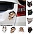 baratos Adesivos para automóveis-winston &amp; adesivos de gato 3d de urso - pacote com 2 - decalques de parede de gato preto - adesivos de parede de gato para quarto - geladeira - banheiro - carro - embalado para varejo