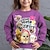 voordelige 3D hoodies en sweatshirts voor meisjes-Voor meisjes 3D Grafisch dier Kat Sweatshirt Lange mouw 3D-afdrukken Zomer Herfst Modieus Streetwear Aanbiddelijk Polyester Kinderen 3-12 jaar Buiten Casual Dagelijks Normale pasvorm
