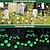 economico Halloween all&#039;Aperto-1 pc 0.5 W Luci LED ad energia solare Ad energia solare Impermeabile Decorativo Verde 1.2 V Cortile Giardino 6 Perline LED Halloween