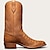 ieftine Cizme Cowboy &amp; Western-Bărbați Cizme Cizme Western Cowboy Pantofi de confort Drumeții Plimbare Epocă Casual În aer liber Zilnic PU Comfortabil Anti-Alunecare Cizme Până la Genuchi Loafer Maro Iarnă
