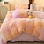 billige Dynetrekk-langhåret mink fløyel dynetrekk ensfarget krystall fløyel plysj varmt sengetøy tilbehør