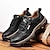 cheap Men&#039;s Sneakers-Men&#039;s Sneakers Comfort Shoes Hiking Trekking Shoes Business Casual Outdoor Office &amp; Career Faux Leather Waterproof Breathable Comfortable Lace-up Black Coffee Spring Fall