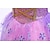 olcso Filmes és tévés témájú jelmezek-Rapunzel Hercegnő Rapunzel Ruhák Köpeny Virágos lány ruha Lány Filmsztár jelmez Szerepjáték Jelmezes buli Világos bíbor Gyermeknap Álarcos mulatság Esküvő Esküvői vendég Ruha