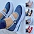 billiga Damsneakers-Dam Sneakers Loafers Plusstorlekar Plattform Loafers Alla hjärtans dag Dagligen Ensfärgat Sommar Kilklack Rundtå Ledigt Komfort Minimalism Flygande vävning Loafers Svart Vit Rodnande Rosa