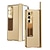 halpa Samsung-kotelot-puhelin Etui Käyttötarkoitus Samsung Galaxy Z-taitto 7 Z Taita 6 Z Fold 5 Z Fold 4 Z Fold 3 Takakuori Tuella ja näytönsuoja Kynäteline PC Metalli PU-nahka