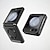 olcso Samsung-tokok-telefon Ügy Kompatibilitás Samsung Galaxy Z Flip 5 Magsafe-el és Képernyővédő Karcmentes Vezeték nélküli töltés támogatása Retro TPU PC PU bőr