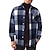 cheap Flannel Shirts-Men&#039;s Black Wine Blue Long Sleeve Lapel Spring &amp;  Fall Daily Wear Going out Clothing Apparel