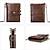 billiga Plånböcker-rfid blockerande dubbelsidig plånbok för män - korthållare i äkta läder med stöldskyddsfunktioner minimalistisk design och ID-fönster - perfekt present till alla hjärtans dag