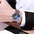 voordelige Quartz-horloges-Dames Heren Quartz horloges Luxe Grote wijzerplaat Modieus Zakelijk WATERDICHT Decoratie Leer Horloge