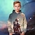 cheap Boy&#039;s 3D Hoodies&amp;Sweatshirts-Boys 3D Astronaut Hoodie Pullover Long Sleeve 3D Graphic Print Spring Fall Winter Fashion Streetwear Polyester Kids 3-12 Years Outdoor Casual Daily Regular Fit