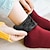 abordables calcetines caseros-Calcetines térmicos gruesos y cálidos para mujer, 3 pares, lana, Cachemira, nieve, cubierta negra, botas suaves de terciopelo sin costuras, calcetines