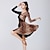 cheap Latin Dancewear-Latin Dance Dress Printing Splicing Women&#039;s Performance Daily Wear Long Sleeve POLY