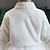 abordables Vestes et manteaux pour filles-Veste polaire Enfants Fille Couleur unie Mode Utilisation Polyester Manteau Vêtements d&#039;extérieur 3-8 ans Automne Blanche