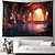 cheap Landscape Tapestry-Cave River Hanging Tapestry Wall Art Large Tapestry Mural Decor Photograph Backdrop Blanket Curtain Home Bedroom Living Room Decoration