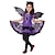 cheap Dresses-Kids Girls&#039; Dress Animal Color Block halloween custome Short Sleeve Performance Outdoor Mesh Fashion Costume Polyester Mini Party Dress Tulle Dress Fall Winter 2-12 Years Purple