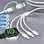 abordables Cables para móviles-Cable cargador 4 en 2 para apple watch/iphone/airpods watch, cable de carga magnético con iwatch series se/8/7/6/5/4/3/2