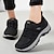 Χαμηλού Κόστους Γυναικεία Sneakers-Γυναικεία Αθλητικά Παπούτσια Μεγάλα Μεγέθη Παπούτσια Flyknit Πάνινα παπούτσια ΕΞΩΤΕΡΙΚΟΥ ΧΩΡΟΥ Δουλειά Αθλητικό Συμπαγές Χρώμα Καλοκαίρι Τακούνι Σφήνα Στρογγυλή Μύτη Καθημερινό Ανατομικό