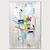 billiga Abstrakta målningar-oljemålning handgjord handmålad väggkonst abstrakt knivmålning landskap blå heminredning dekor rullad duk utan ram osträckt
