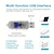 voordelige Batterij- en USB-binnenverlichting-Elegante Bruiloft Ontvangst Feest Buigbare Wilgenwijn Lichten 8 Modi voor Huisdecoratie 144 LEDs voor Feestvakantie Decor Tak Rietlamp Festival Bruiloft Decoratie