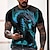 Χαμηλού Κόστους ανδρικό μπλουζάκι 3d-Ζώο Δράκος Υψηλής Ποιότητας Καθημερινό Ανδρικά 3D εκτύπωση Μπλουζάκι Γραφικά μπλουζάκια ΕΞΩΤΕΡΙΚΟΥ ΧΩΡΟΥ Καθημερινά Διακοπές Κοντομάνικη μπλούζα Θαλασσί Πορτοκαλί Πράσινο του τριφυλλιού Κοντομάνικο
