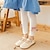 preiswerte Unterteile-kinderkleidung Mädchen Gamaschen Feste Farbe Modisch Outdoor Baumwolle 3-7 Jahre Frühling Kurkuma Schwarz Weiß