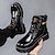 abordables Botas de trabajo-Hombre Botas Botas de trabajo Zapatos de Paseo Casual Diario Cuero Cómodo Botines / Hasta el Tobillo Mocasín Negro Amarillo Primavera Otoño