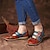 ieftine Pantofi Joși de Damă-Pentru femei Pantofi Flați Mărime Plus Size Pantofi de confort Zilnic Bloc Culoare Vară Flori Toc Drept Vârf rotund Epocă Casual Confortabili Imitație Piele Loafer Maro Albastru Deschis