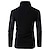 cheap Men&#039;s Cardigan Sweater-Men&#039;s Cardigan Sweater Ribbed Knit Regular Knitted Plain Standing Collar Warm Ups Modern Contemporary Daily Wear Going out Clothing Apparel Fall Winter Black S M L