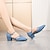 رخيصةأون أحذية رقص القاعات &amp; أحذية الرقص الحديث-نسائي صالة الرقص أحذية عصرية متخصص بسيط كعب سميك حذاء يغطي أصبع القدم مشبك للبالغين أزرق