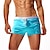 זול בגד ים של בוקסר לגברים-מכנסי ים קצרים לגברים תחתונים לנשימה - שחייה גלישת חוף ספורט מים בצבע אחיד אביב קיץ