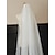 baratos Véus de Noiva-Uma Camada Com Pérolas Véus de Noiva Véu Catedral com Perola Imitação 118,11 em (300 centímetros) Tule