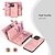 baratos Capas para iPhone-telefone Capinha Para iPhone 15 Pro Max Plus iPhone 14 Pro Max Plus iPhone 13 12 11 Pro Max Capa para Cartão Wallet Com Suporte Magnética Zíper Côr Sólida Couro PU