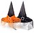 abordables Máscara de Halloween &amp; Accesorios-sombrero de bruja de halloween con velo de tela de araña sombrero de fiesta de disfraces de mujer sombrero de mago tocado de halloween sombrero de fiesta sombrero de halloween accesorios de decoración