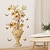 levne Dekorativní samolepky na zeď-retro samolepka na vázu s květinami, samolepka na toaletu, samolepka do ložnice, samolepicí doplňky do koupelny, odnímatelná plastová samolepka, samolepka na zeď s dekorací domova
