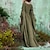 Χαμηλού Κόστους Ιστορικές &amp; Vintage Στολές-Klasika Μεσαίωνα Κοκτέιλ Φόρεμα Vintage Φόρεμα Φορέματα Φόρεμα τουνίκ Κοστούμι πάρτι Μέχρι τον αστράγαλο Βίκινγκ Ξένος Ranger Ξωτικό Γυναικεία Απόκριες Πάρτι / Βράδυ Φόρεμα