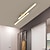 tanie Lampy sufitowe-minimalistyczna lampa sufitowa długa listwa częściowo podtynkowa lampa sufitowa, nowoczesne żyrandole liniowe lampy blisko sufitu do salonu sypialnia przedpokój kuchnia ściemnianie tylko za pomocą