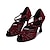 ieftine Pantofi Dans Latin-Pentru femei Încălțăminte latină Profesional Pantofi Spumante Petrecere Stilat Sclipici Strălucitor Toc evazat Vârf deschis Buclă Adulți Roșu Închis