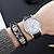 levne Quartz hodinky-Dámské Muži Křemenný Luxus Velký ciferník Módní Obchodní VODĚODOLNÝ Ozdoby Kůže Hodinky