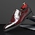 cheap Men&#039;s Oxfords-Men&#039;s Oxfords Derby Shoes Brogue Dress Shoes Walking Vintage Business Wedding Office &amp; Career Party &amp; Evening PU Height Increasing Lace-up claret Black Winter