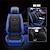 cheap Car Seat Covers-5 Seat Full Set New Luxury Universal 5D PU Leather Front Seat Cover Car Seat Mat Waterproof Car Seat Protector Breathable