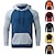 cheap Basic Hoodies-Men&#039;s Hoodie Black Yellow Red Blue Orange Hooded Color Block Sports &amp; Outdoor Daily Holiday Streetwear Cool Casual Spring &amp;  Fall Clothing Apparel Hoodies Sweatshirts