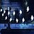 abordables Luces decorativas-luces de cadena solares de halloween al aire libre impermeable murciélago fantasma araña cráneo luz de mano 6.5m 30leds 8 modos halloween patio patio jardín balcón cerca halloween fiesta al aire libre