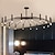 abordables Éclairages Spoutnik-lustre spoutnik lustre en métal 3 couleurs lumière 12/15/18/24 lustre tête en noir pour chambre, salon, salle à manger 85-265v