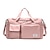 halpa Matkustuslaukut-Miesten Naisten Käsilaukku Duffle Bag Oxford-kangas ulko- Pyhäpäivä Vetoketjuilla Suuri tilavuus Vedenkestävä Hengittävä Väripalikka Musta Vaalea vaaleanpunainen Pinkki