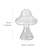 billige Statuer-glasvase sød gennemsigtig svampedesign vase hydroponisk gennemsigtigt spisebord lille vase brugt til boligdekoration gaver 1 stk.