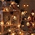 abordables Luces de cadena de vacaciones-Luces de cadena de hadas de copo de nieve de alce de Navidad LED 6 m 3 m 1,5 m luces de estrella de árbol de Navidad fiesta de Navidad de año nuevo decoración de jardín de casa de vacaciones luces