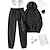 cheap Women&#039;s Sportswear-Women&#039;s Tracksuit Sweatsuit 2 Piece Casual Long Sleeve Breathable Quick Dry Moisture Wicking Gym Workout Running Jogging Sportswear Activewear Solid Colored Dark Grey Violet Black