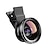 economico Accessori per fotocamera cellulare-kit obiettivo per telefono 0,45x super grandangolare &amp; 12.5x macro micro lens hd camera lens per iphone 6s 7 xiaomi più cellulari