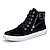 cheap Men&#039;s Boots-Men&#039;s Sneakers Boots Fashion Boots Skate Shoes High Top Sneakers Casual British Outdoor Daily Satin Breathable Comfortable Slip Resistant Lace-up Black Yellow Dark Blue Spring Fall